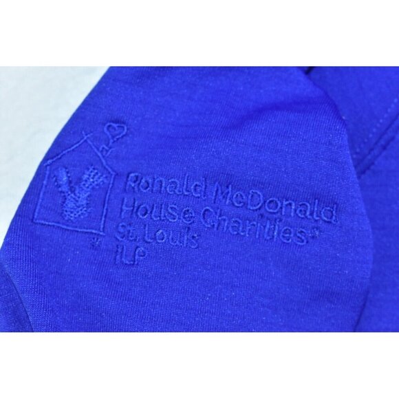 North Face Mountain Peaks Men's Sweatshirt Size XL 1/4 Zip Blue Pullover Logo Co - Picture 8 of 15